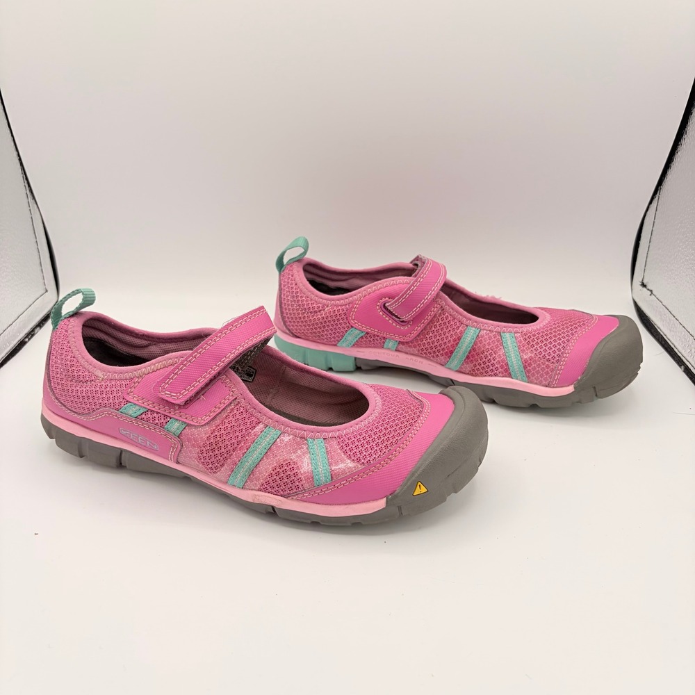 Keen CNX Mary Jane Sz 39 Gorpcore Pink Teal Mesh Athletic Flat Hiking Shoe